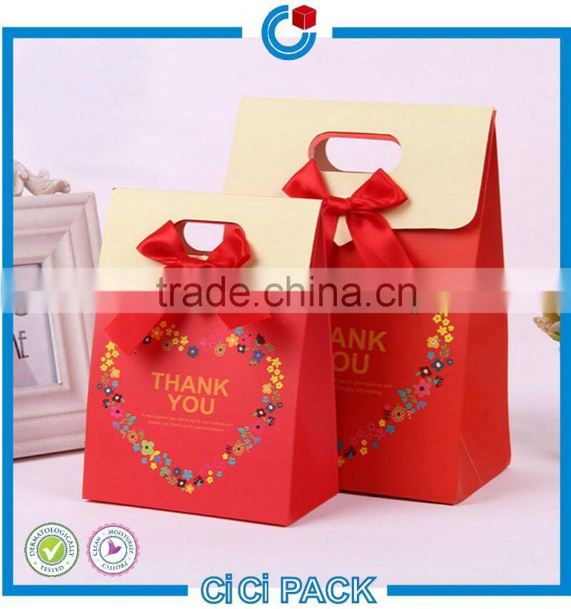 Fashion customized logo paper gift packaging for candy