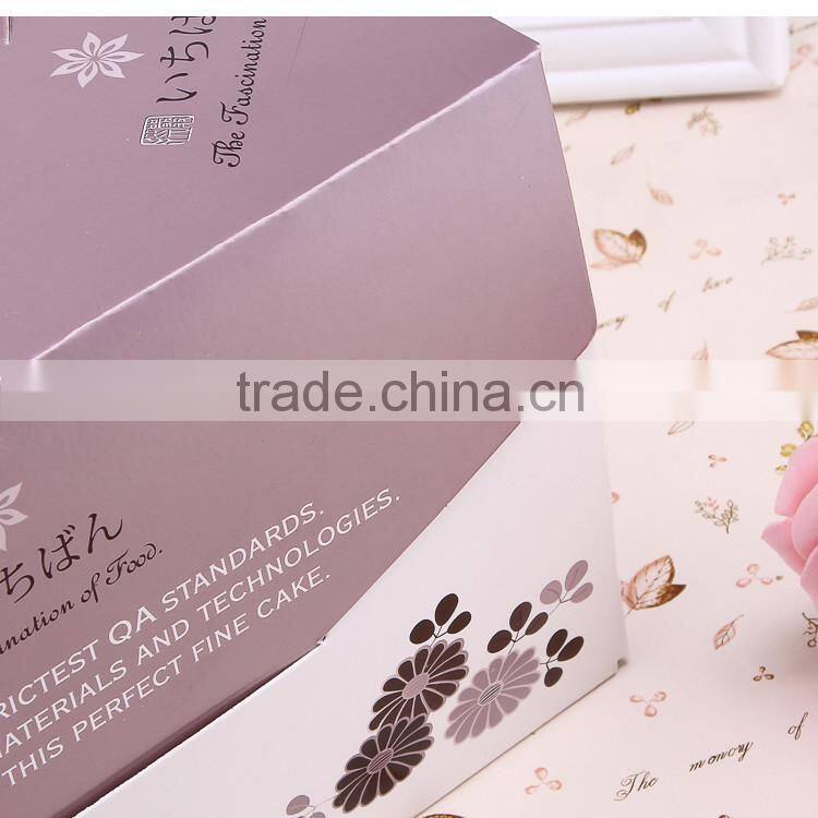 Wholesale cheap price white card cake box