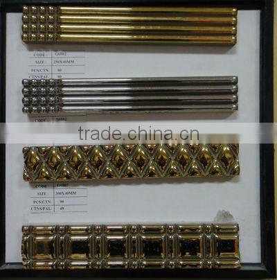 golden ceramic border line 300X40mm