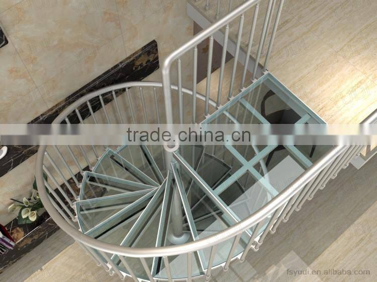 outdoor DIY used aluminum helical spiral staircase designs-YUDI