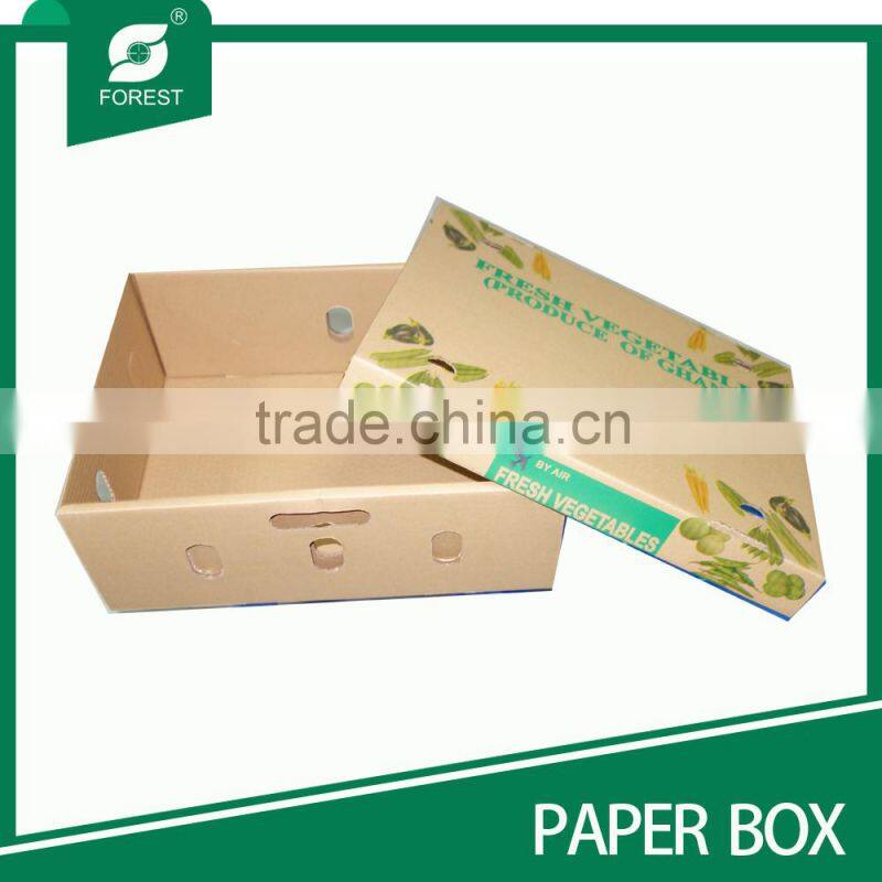 GIFT OR STORGE BOX WITH COVER TO PACK FRESH VEGETABLES