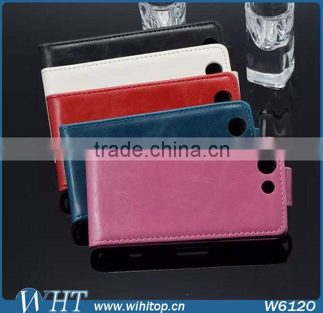 Luxury Leather Case for Sony Xperia Z3 Mini, Flip Leather Case for Sony Xperia Z3 Compact