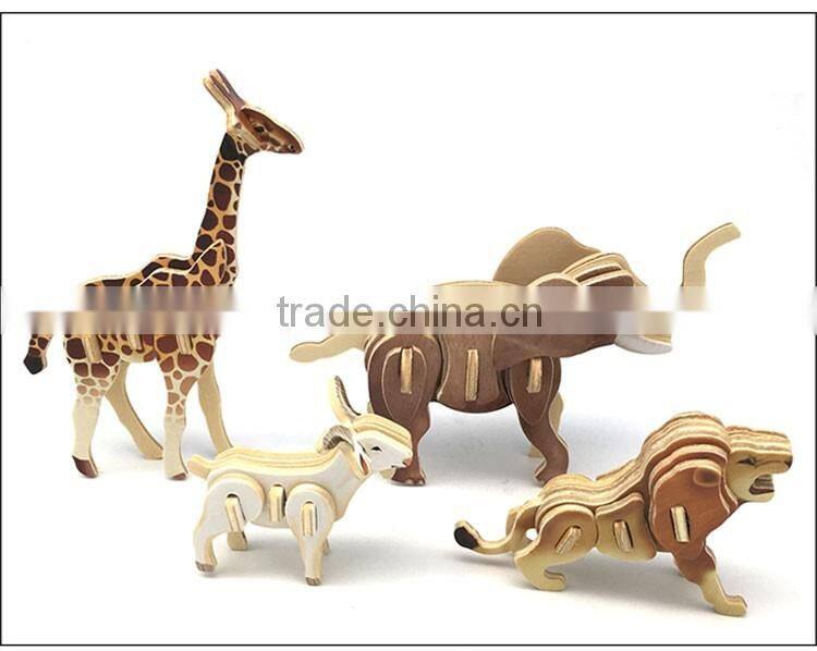 Various Sizes 3d puzzle wooden toy