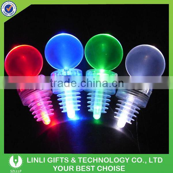 Cheap Transparent Plastic Colorful Illuminated Led Wine Cork For Bar