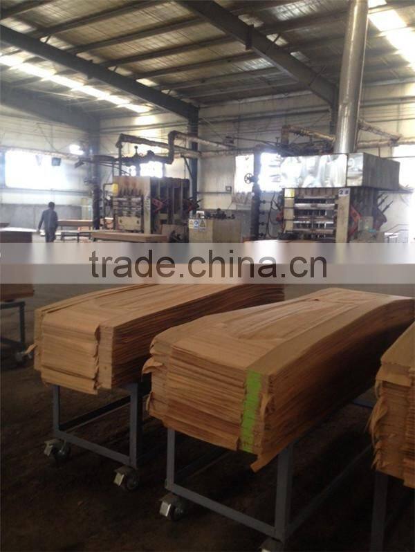 3.0mm decorative interior HDF melamine door skin /Natural Ash HDF veneer door skin/teak veneer HDF door skin
