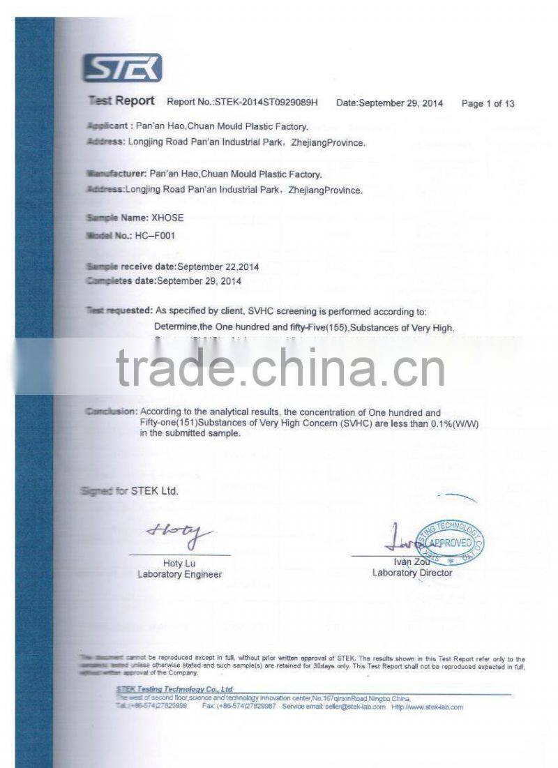 2015 hot sell Flexible Garden Hose With Spray Nozzle