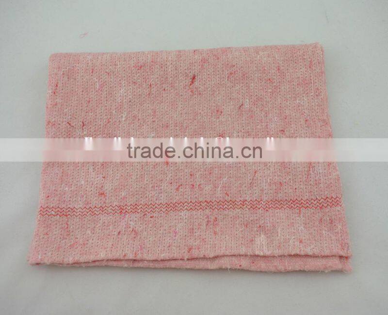 Stitch bonded nonwoven blue color 100%cotton floor towels