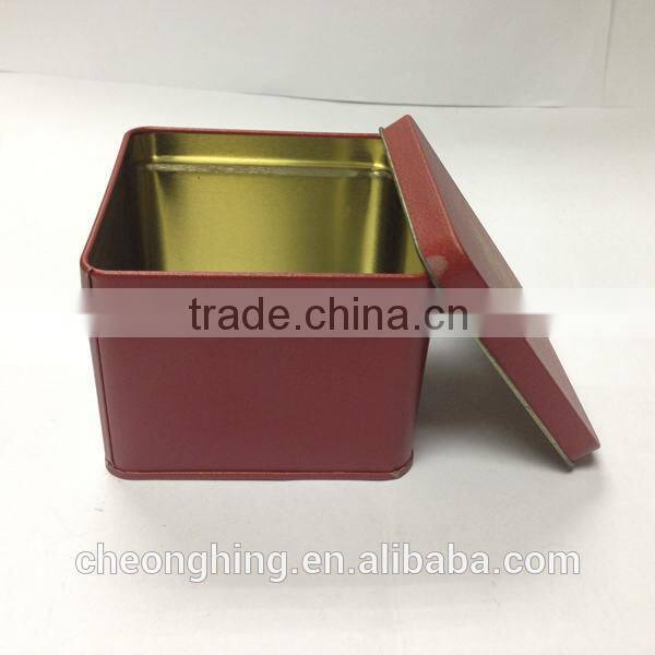 Fashion Square Tea Tin Can