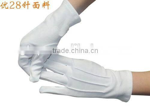 white nylon glove 007