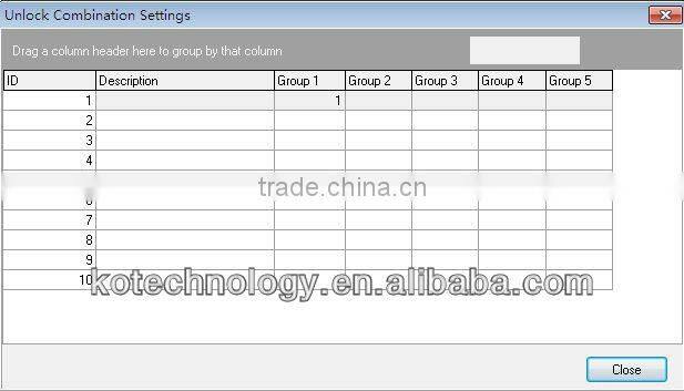 KO-F11 Fingerprint Keypad Access Control System Optional Integrated Smart Card Reader