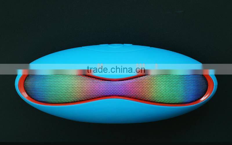 2016 new products in china pusle led light portable colorful wireless olive shape speaker bluetooth for iphone 6