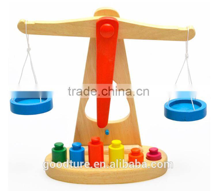 Wooden Balance Scale Kids Learning Toy
