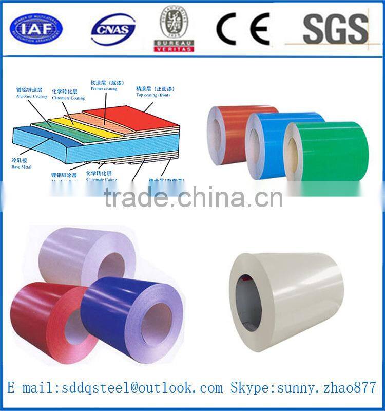 PPGI coil with many standard reinforcing steel bars