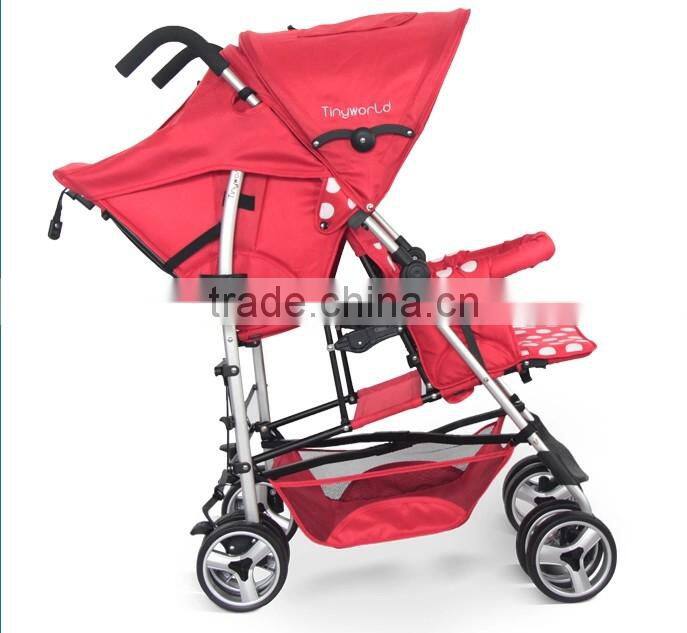 New European Style Fasion Twin Tandem Baby Stroller