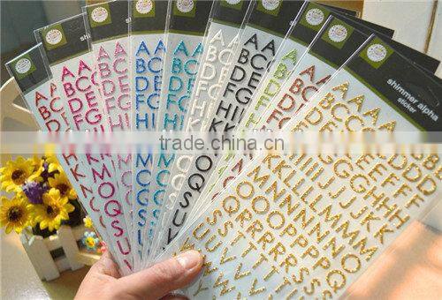 2015 Home decorative epoxy skin glitter sticker
