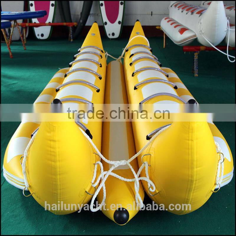 Water sleds inflatable banana 10 persons banana boat for sale