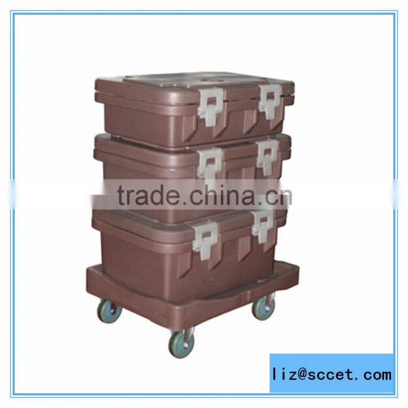 Plastic Food pan container 24L, with stainless steel pans for preserving hot food