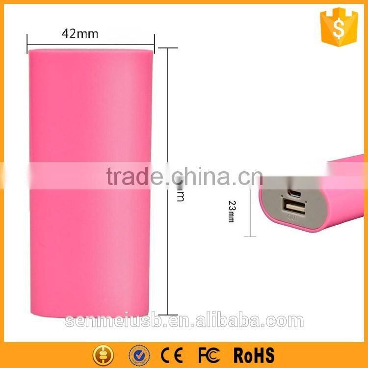 Colorful sweet candy 4000mah power bank with light weight