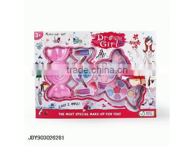 Plastic cosmetic toy set for girl make up set EN71