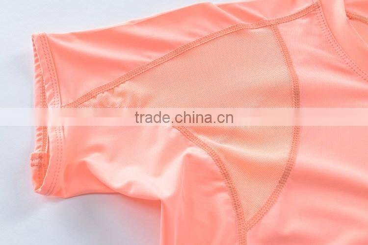 Factory Wholesale Bamboo Fiber Running Fitness Sports Dry Fit Breathable Lady Short Sleeve T Shirt