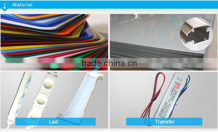 Customized Aluminium frame led outdoor advertising light box for telecom