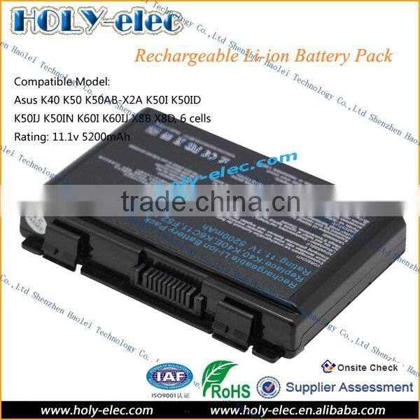 2015 New Condition 11.1V Li-ion Rechargeable Batteries A32-F82 A32-F52 For ASUS F82 K40 K50 K40AE K61 Pro79 X87 X70IJ