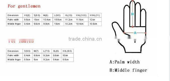 2016 ethiopian sheepskin ladies black gloves for the cold