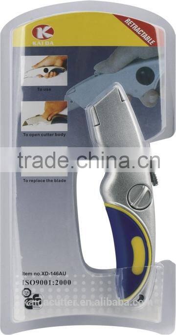 3pcs Trapezoid blade Zinc alloy Trimming Utility Cutter Knife