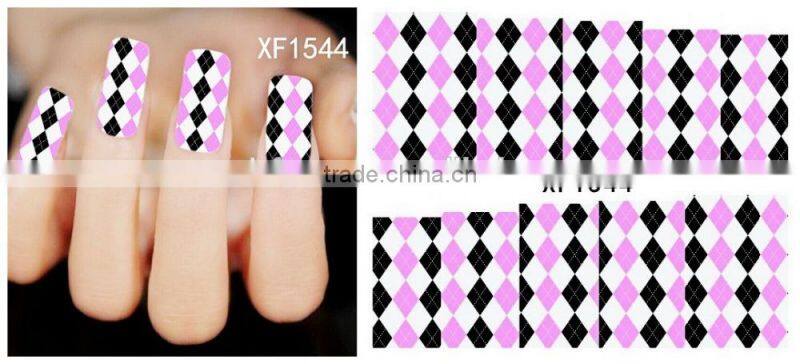 2016 wholesale popular colorful water decals nail art stickers