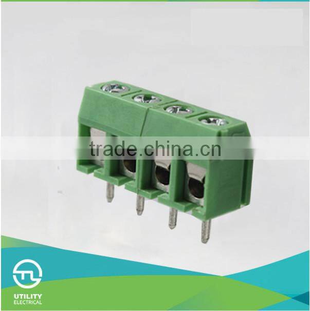 Pitch 5.0mm 5.08mm Good Electric PA66 VO Brass Contact PCB Cam Type Straight Rising Clamp