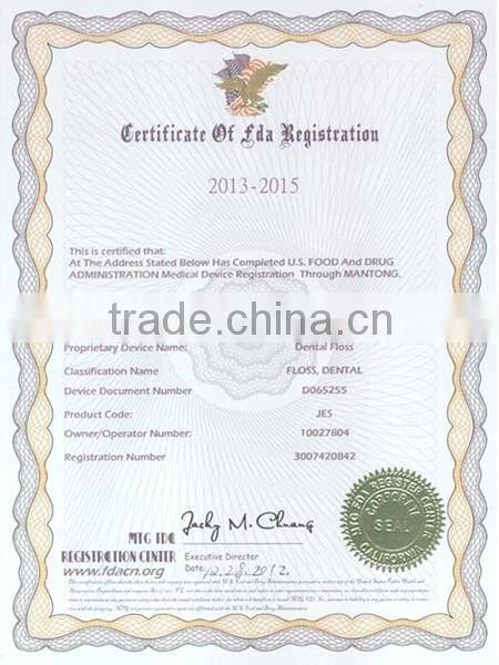 Y-shape dental floss pick with ABS handle