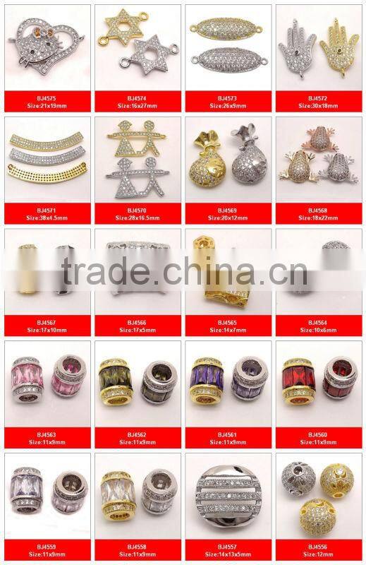 BJ4563 wholesale Micro pave bead crystal bar,cubic zirconia connector jewelry for bracelet,wholesale pave bead bar jewellery