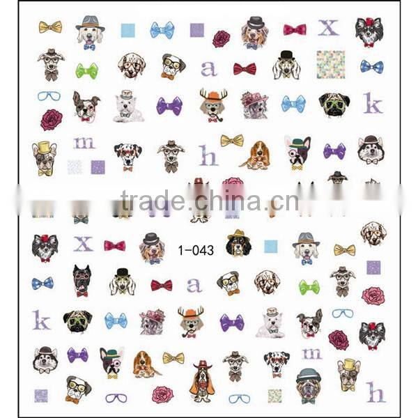 New arrival JYSJ 3D nail art sticker for girls lady 1-043