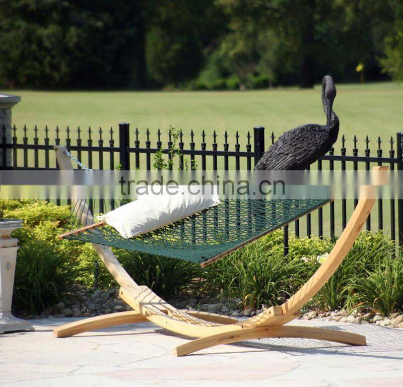 Customized Cotton Rope hammock with wooden stand