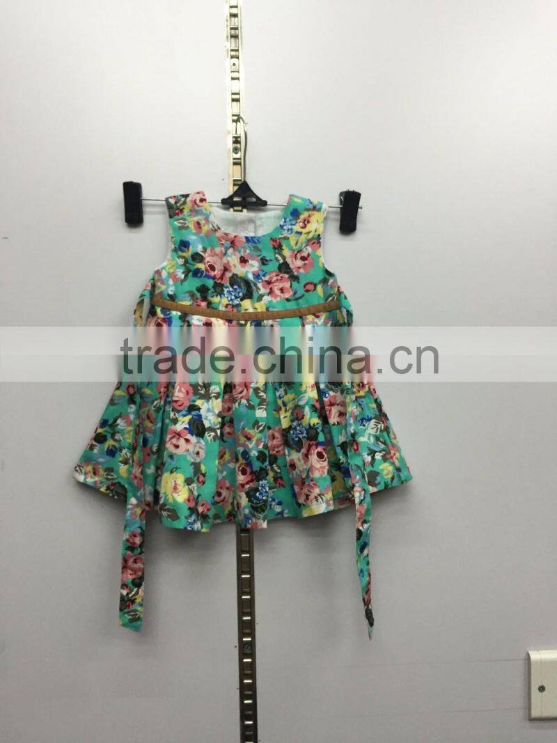 2016 baby cotton flower dress frocks designs cute little girls birthday dress