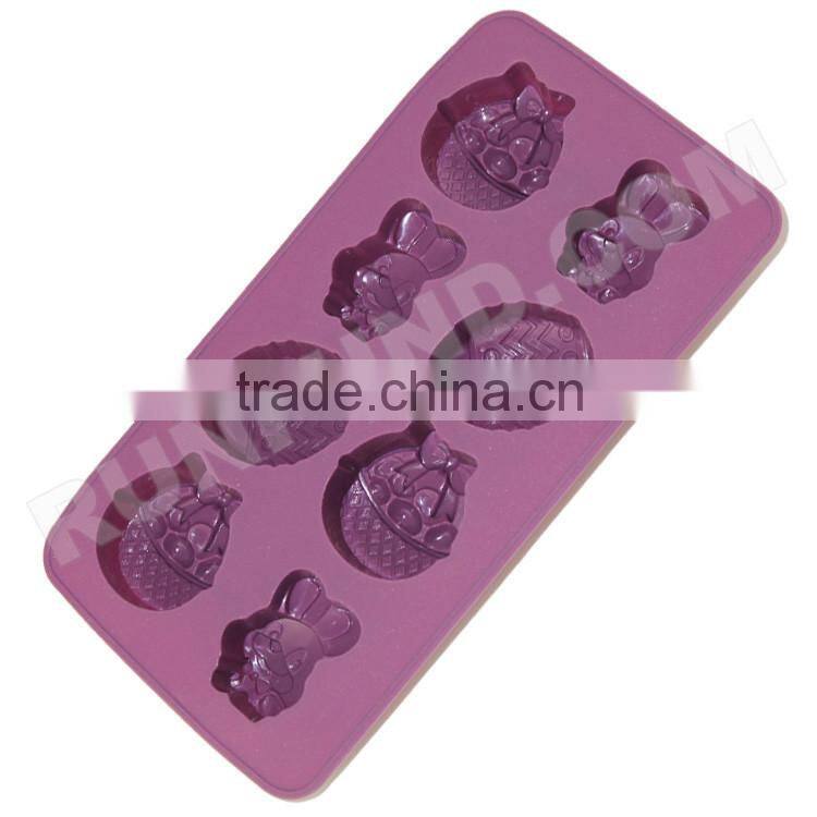 Various Silicone Carton Animal Ice Tray of Purple