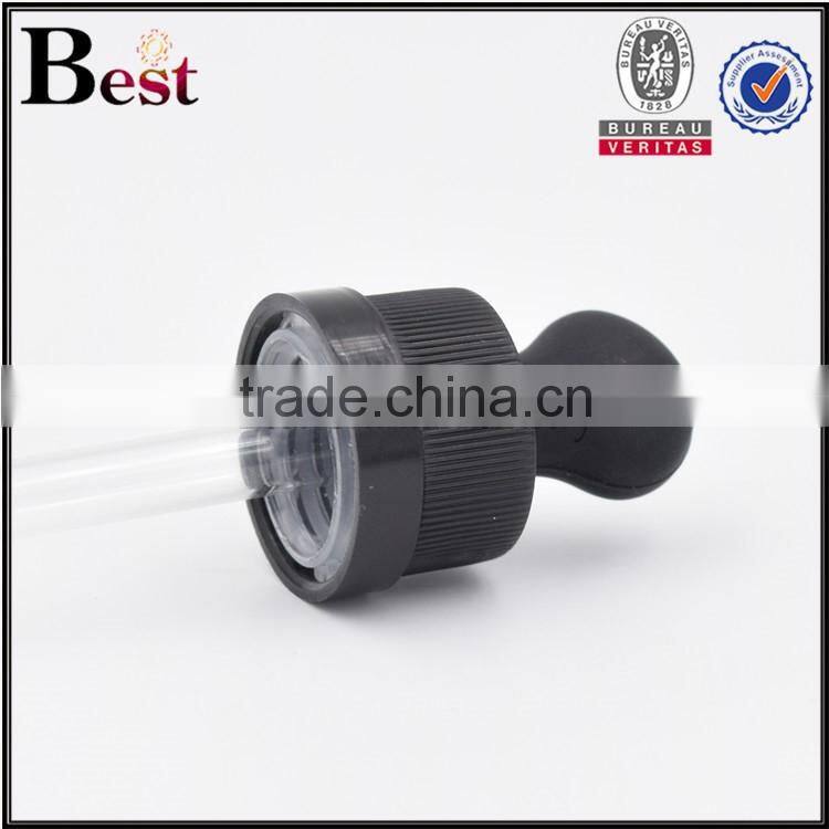 7ml high quality special white glass round serum dropper bottle childproof top