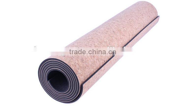 New design hot selling CORK TPE yoga mat customized