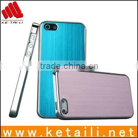 METAL Aluminum Wire Drawing Snap-On Hard Case Cover for iPhone 5