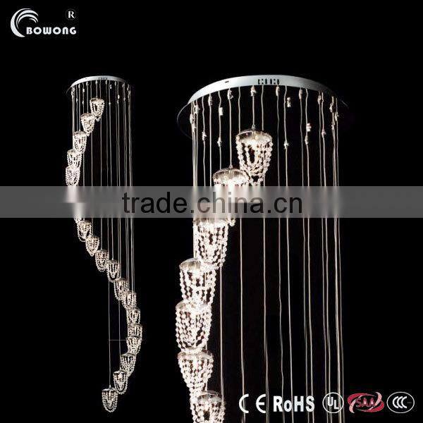 Crystal ceiling hanging pendant lamp