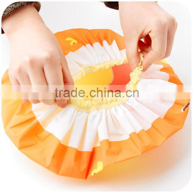 flower shower cap polyester swim caps