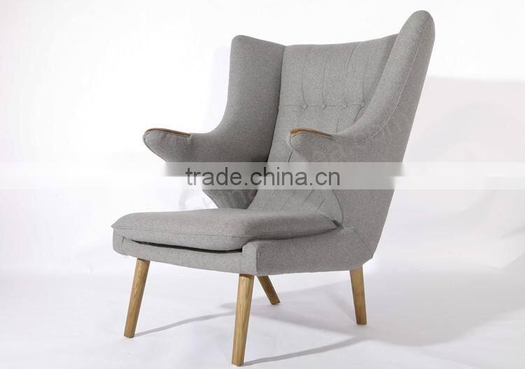 Hans J. Wegner cashmere Teddy Bear Chair and ottoman