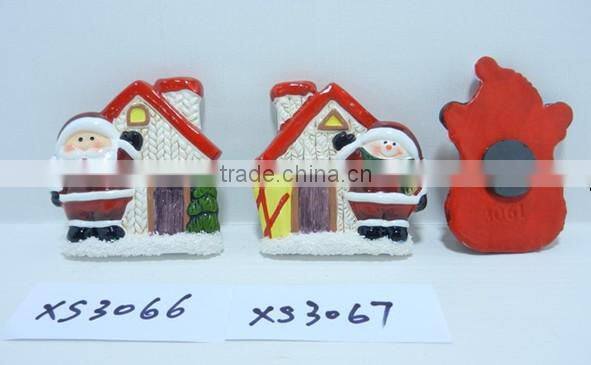 2014 Hot sales Ceramic Magnetic santa claus