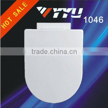 wall mounted soft close plastic U shape toilet seat 1046
