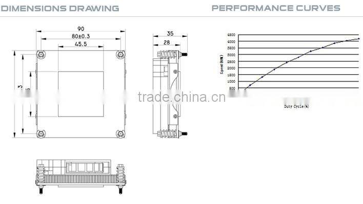 Alseye manufacturer BA0108 cpu cooling fan 1u heatsink for gaming pc power supply
