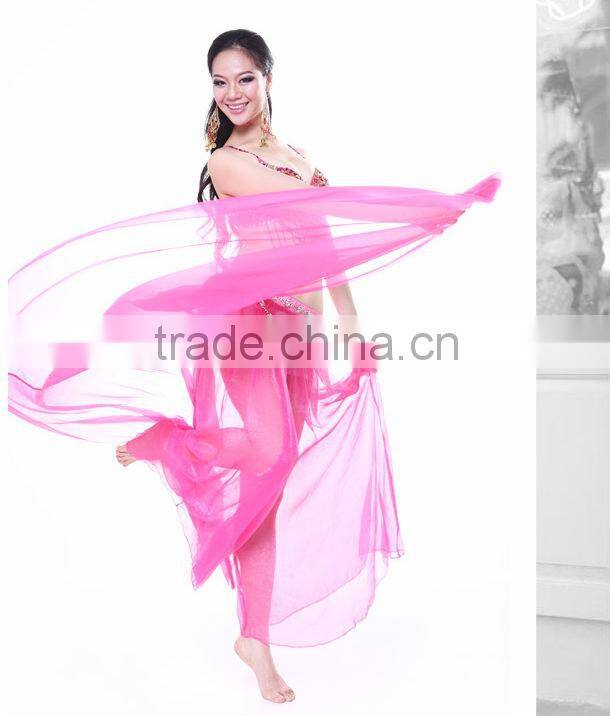 2014 High Quality Handmade Silk Beautiful Comfortable Indian Belly Dance Pants, Light Green Belly Dance Pants(2132)