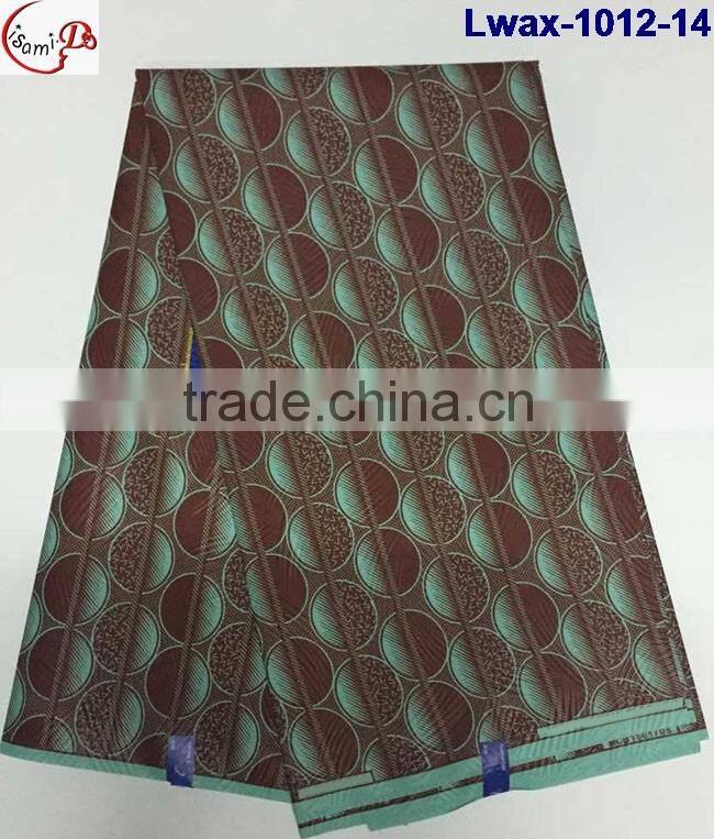 Lwax-1012-19 multicolor design African Jacquard style cheap wholesale african wax fabric