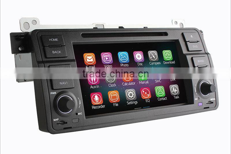 Newest quad core Android 4.4 up to android 5.1 car mulitmedia player for BMW E46 M3 with RDS