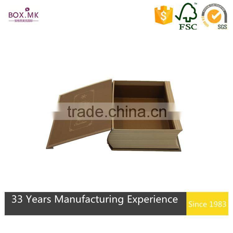 Wholesale Book Shape Paper Gift Box & Paper Gift Packaging Box Book Shape Paper Box