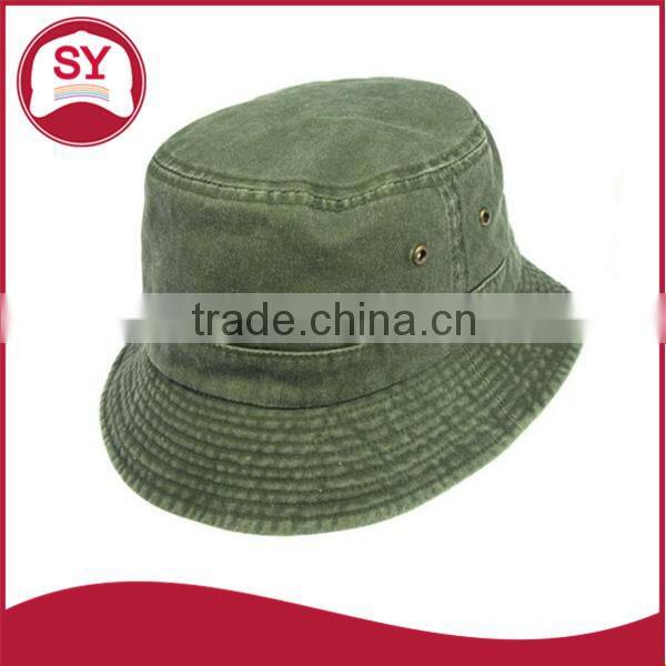 hot sale 100% washed cotton twill bucket hat made in China bucket hat